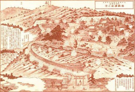 藤島神社絵図(明治後期?)