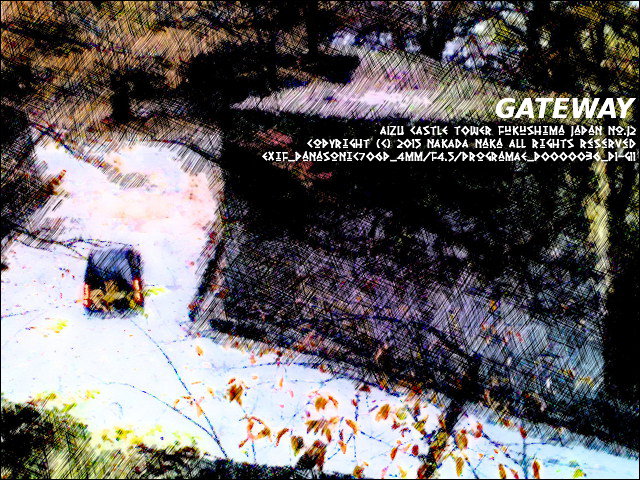 AIZU CASTLE TOWER#J2_GATEWAY, 会津若松城#J2_城門