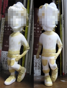 そっくり人形制作中