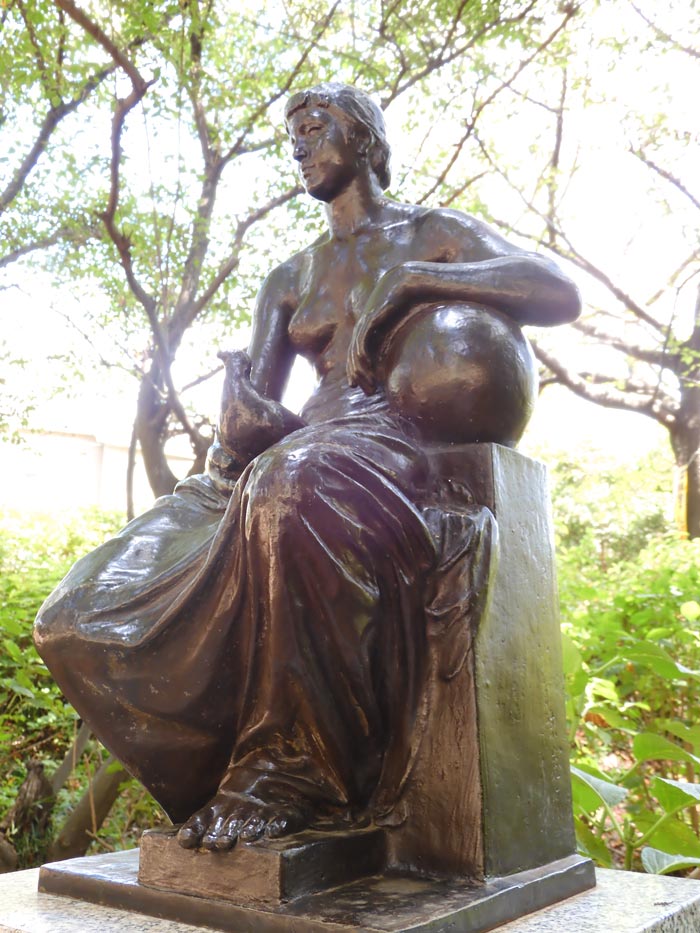 PRIMAVERA Pilar Francesch ブロンズ彫刻 大理石台 彫刻・オブジェ