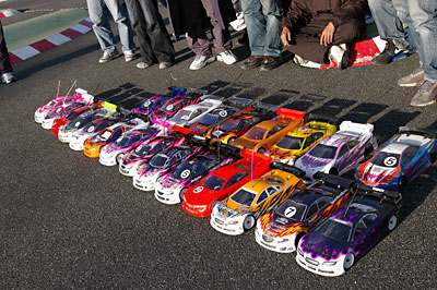 P.Pレース第9戦:マシンの集合写真