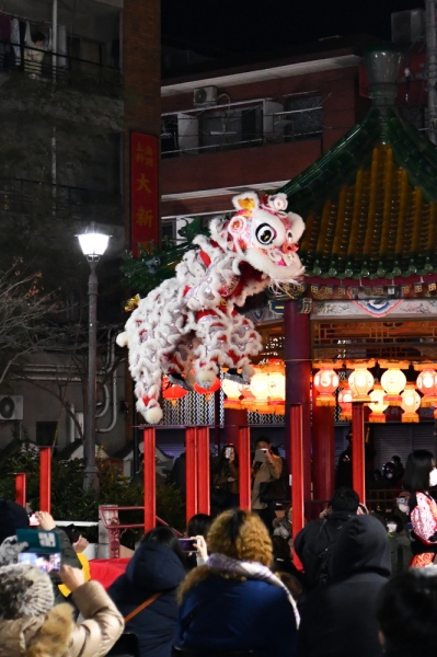 横浜中華街 春節 カウントダウン 2022 獅子舞 chika-photography