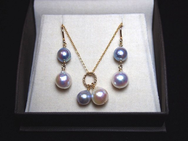 あこやバロックピアス