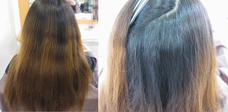 セルフブリーチの方の縮毛矯正 福岡市早良区の美容室プレザンス ブログ