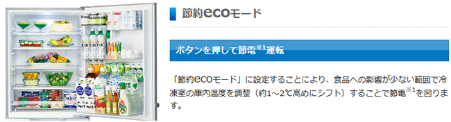 エコモード搭載