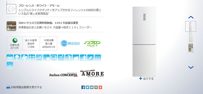 ハイアールのおしゃれな冷蔵庫