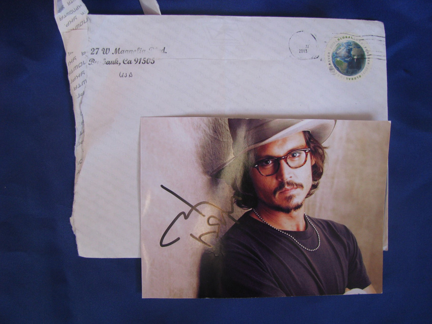 JOHNNY DEPP FANMAIL OFFICIAL ADDRESS | Johnny's HEARTart