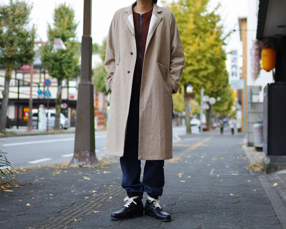 SUNSEA 17AW W-face Wool Coat サイズ2 Styling / SUNSEA W-face Wool Coat | SQUARE ONE