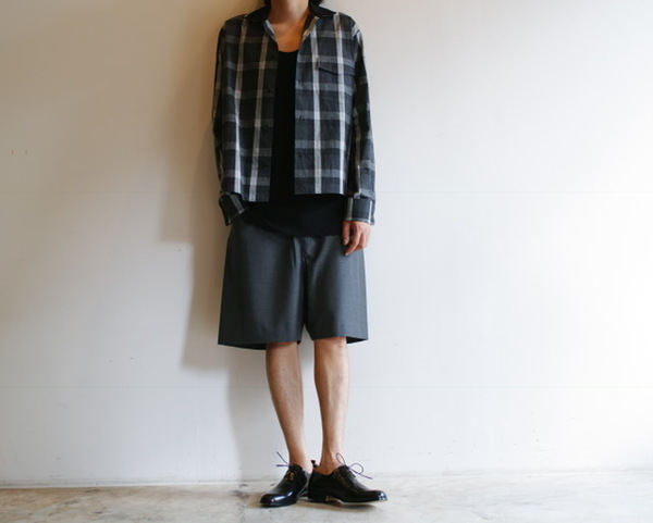 Styling / SUNSEA Check GIGOLO Shirt & SNM-Blue-Shorts 