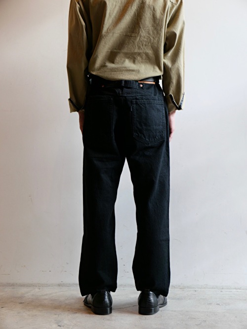 今期　20aw 新品　sunsea  big denim pants bk