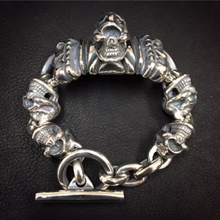 激安通販新作 Co. Light Stop -Gothic TRACK | Custom)- (Skull Bracelet Cross アクセサリー