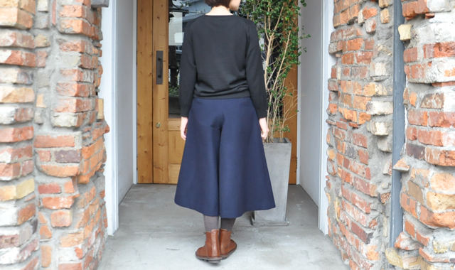 YAECA / 33G cotton cashmere クルーネック