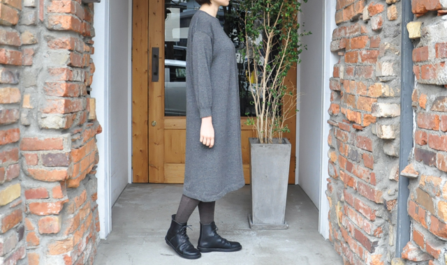YAECA / 12G cashmere ワンピース