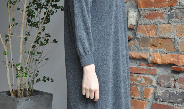 YAECA / 12G cashmere ワンピース