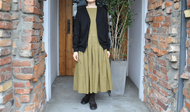 YAECA / 33G cotton cashmere カーディガン