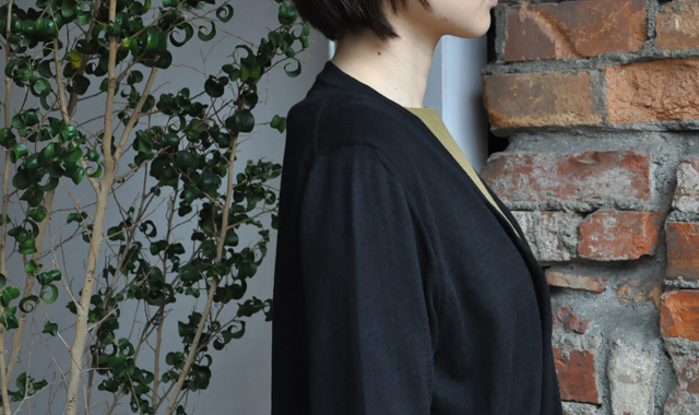 YAECA / 33G cotton cashmere カーディガン