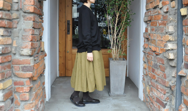 YAECA / 33G cotton cashmere カーディガン