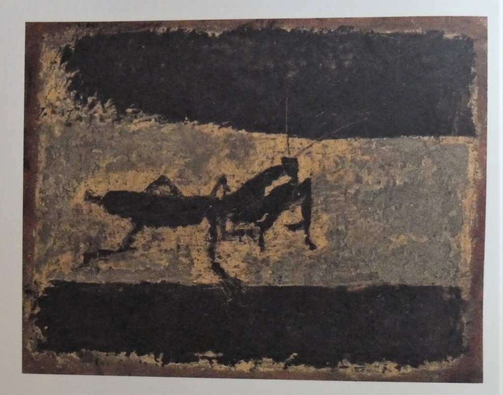 【模写】絵画　香月泰男　油彩　黄土の地平　黄昏の原野に佇む記憶　X64 香月泰男「栗」 | The Blue Box