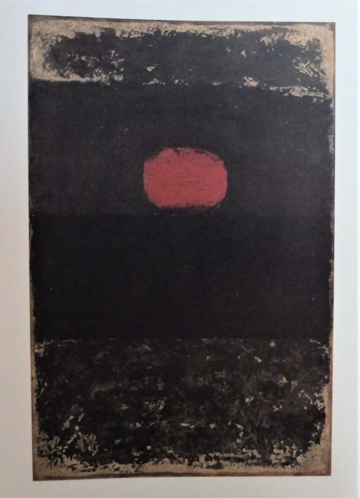 【模写】絵画　香月泰男　油彩　黄土の地平　黄昏の原野に佇む記憶　X64 模写】絵画 香月泰男 油彩 黄土の地平 黄昏の原野に佇む記憶 X64