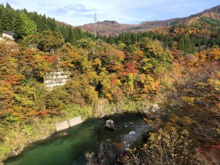 赤芝峡 新田橋 黒沢峠の紅葉情報 小国町観光協会の最新情報