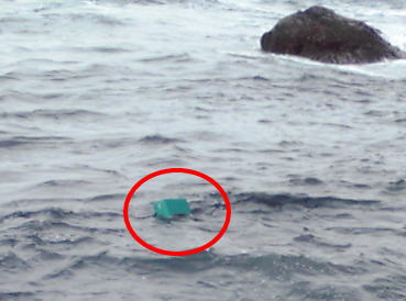 流されたクーラー