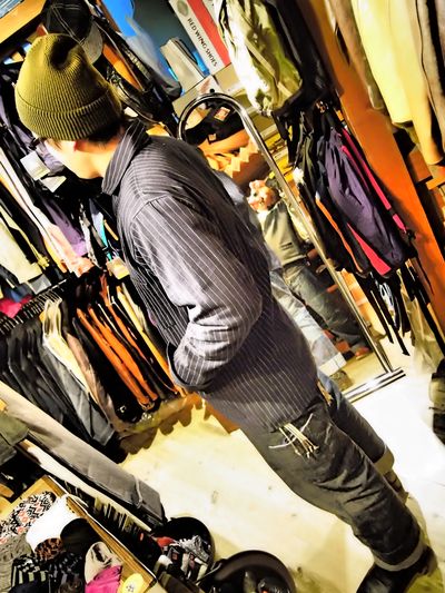 Heller's Cafe Indigo Stripe Sack Jacket | JUNKY CLASSICS