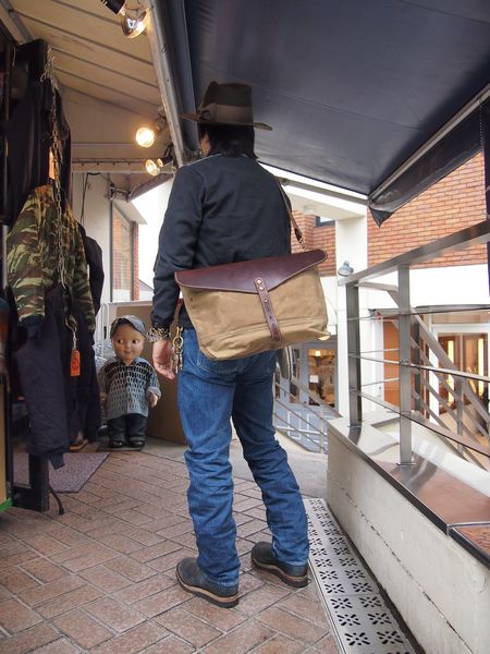 workers supply　定価¥38500 アメリカ製　レザー×コットン workers supply 定価¥38500 アメリカ製 レザー×コットン