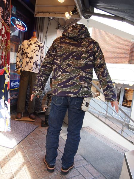 美品　リアルマッコイズ　タイガーカモパーカー　春夏　ジャケット 入荷！！THE REAL McCOY'S TIGER CAMOUFLAGE PARKA | CELLULOID
