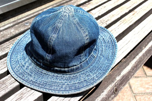 使い込んだ変化も楽しみ\tHermes\t Bob Harper Emileデニムハット BUZZRICKSONS!!DENIM HAT!!経年変化!! | JUNKY CLASSICS