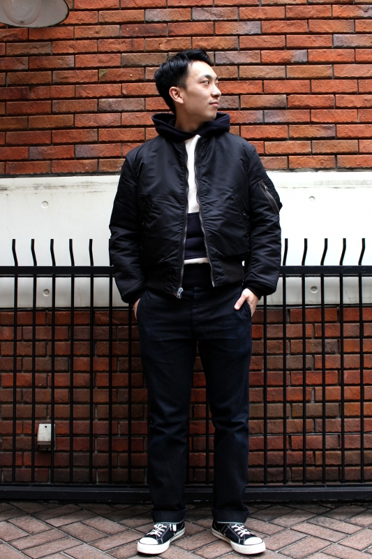 46回目キヨ!!(BUZZRICKSON'S MA‐1 D TYPE BLACKの話 46回目キヨ!!(BUZZRICKSON'S MA‐1 D TYPE BLACKの話