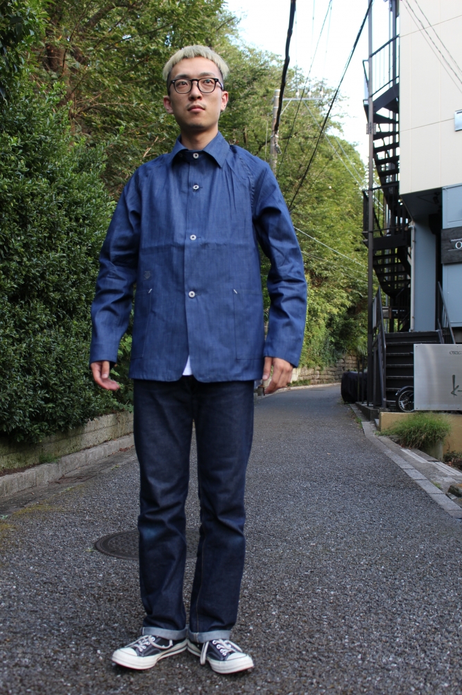 POST O'ALLS SB40-R 5oz denim indigo 8月最後の週末にお送りする、 POST O'ALLS SB40-R 5oz denim indigo 8月最後の週末にお送りする、