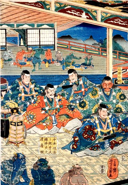 SUN SURF/ 日本の意匠・歌川国長「源頼光土蜘蛛退治」 | JUNKY
