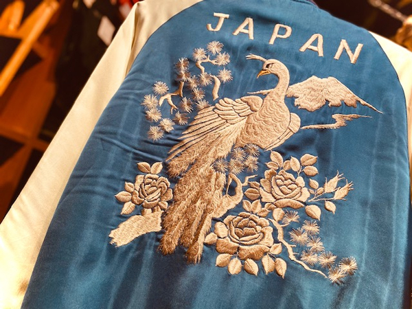 EVISU スカジャン 大阪ニッポン 鶴刺繍 鶴刺繍 レギュラーフィット スカジャン – EVISU