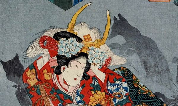 日本の意匠シリーズ「歌川国芳 / 木曽街道六十九次之内 下諏訪