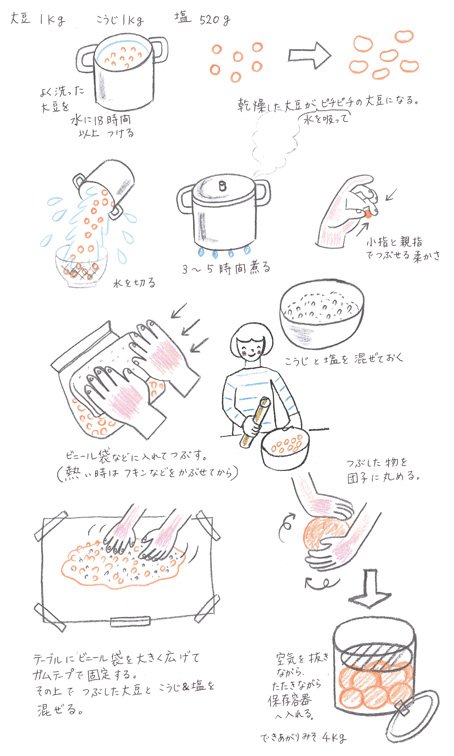 はじめての味噌作り Mizutama Memo