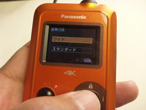 PanasonicのウェアラブルカメラHX-A500