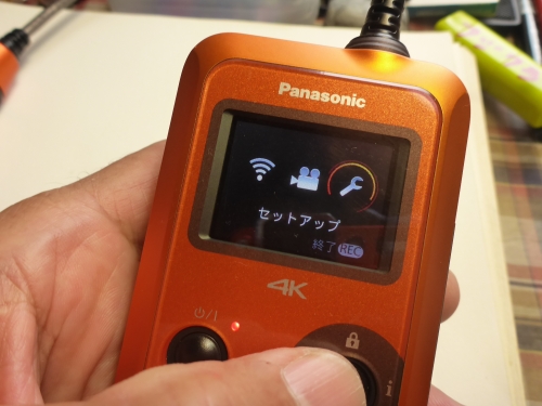 PanasonicのウェアラブルカメラHX-A500