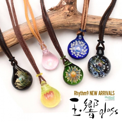 玉響ガラス　アクセサリー