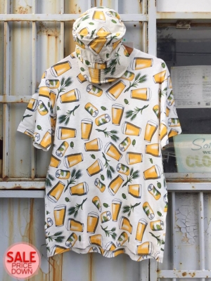 ビール柄　Ｔシャツ