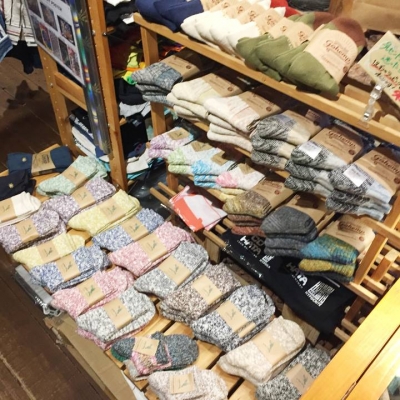 麻　ソックス　秋冬