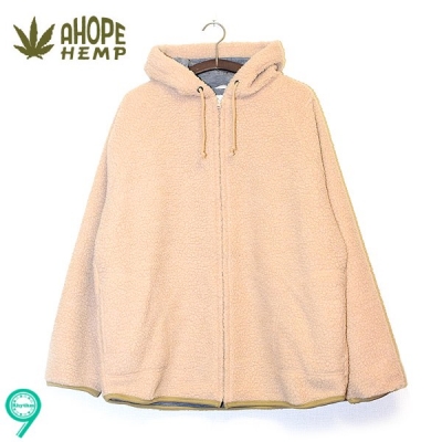 A HOPE HEMP　BOA RAGLAN ZIP パーカー