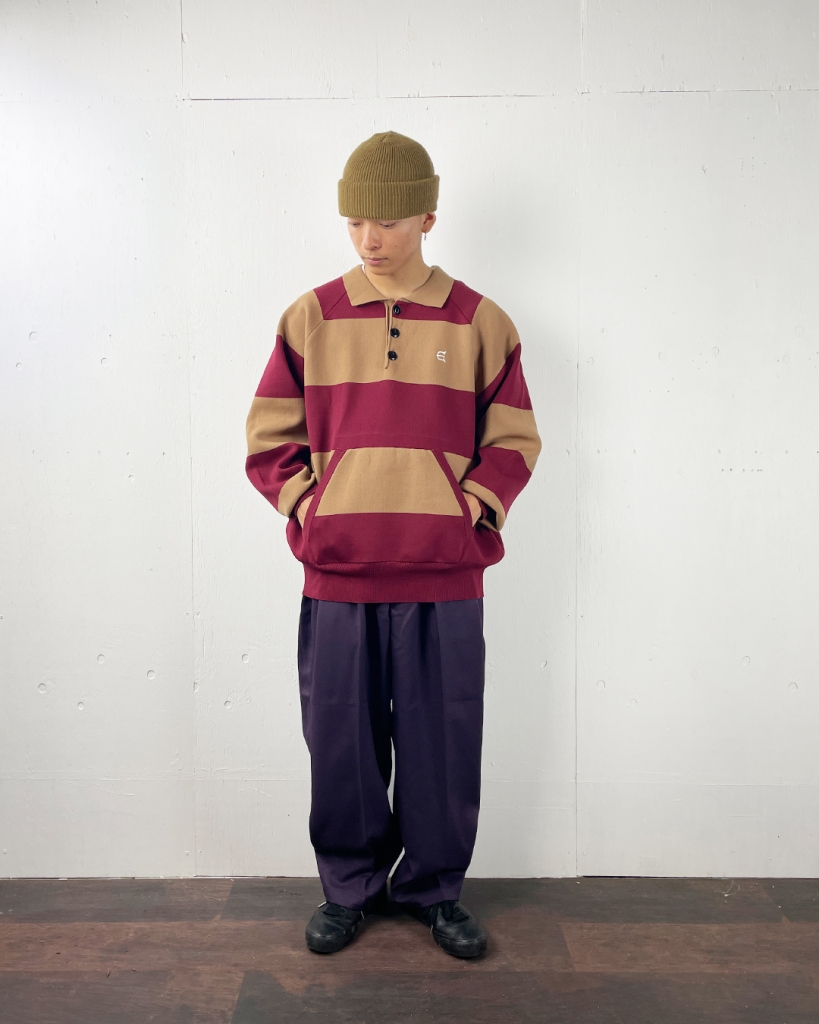 EVISEN SKATEBOARDS ハーフボタン スナップ スウェット EVISEN SKATEBOARDS ハーフボタン スナップ スウェット EVISEN