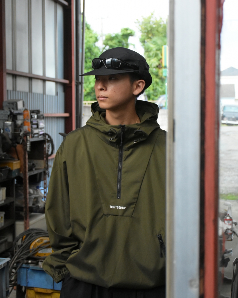 TIGHTBOOTH】Label Anorak (Olive)-LIEON SHARE（ライオンシェアー