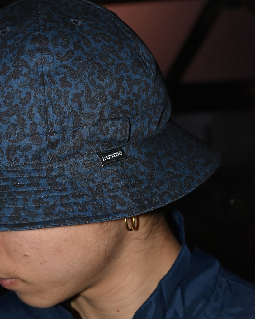 Kirime】Paisley Skate Bell Hat (Navy)- LIEON SHARE（ライオン 