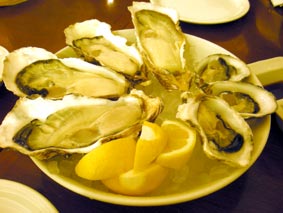 生牡蛎の盛り合わせ