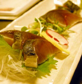 金華鯖の〆