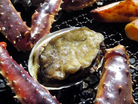 焼くあわび