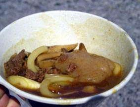 〆のカレーうどん