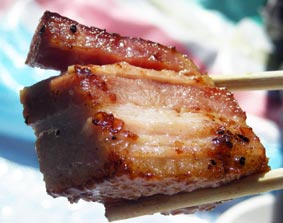 焼けたベーコン