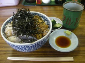 ホッキウニ丼セット